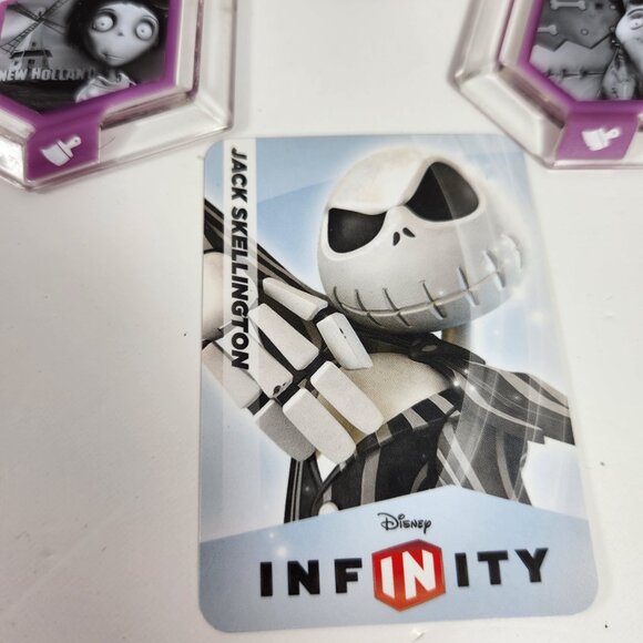 Disney Infinity Jack Skellington Power Disk and Card - Picture 5 of 6